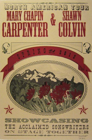 Mary Chapin Carpenter & Shawn Colvin 2012 Tour Poster